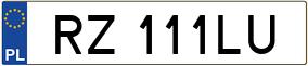 Trailer License Plate
